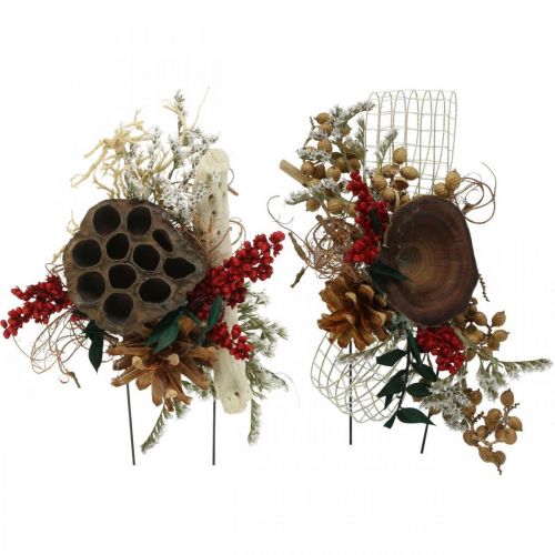 Article Compositions funéraires en matériaux naturels exotiques 4 fois assortis 28 pcs