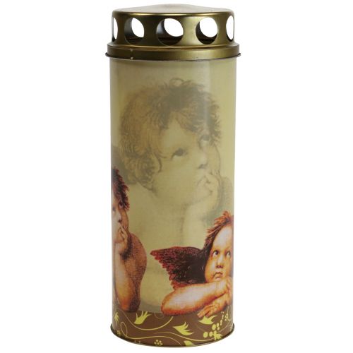 Article Bougie funéraire bougie funéraire ange avec motif lumière de deuil Ø6cm H15,5cm