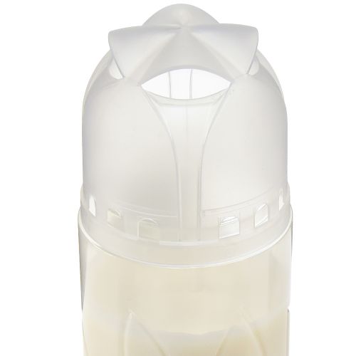 Article Bougie funéraire blanche brûleur hebdomadaire ICP compostable H24cm