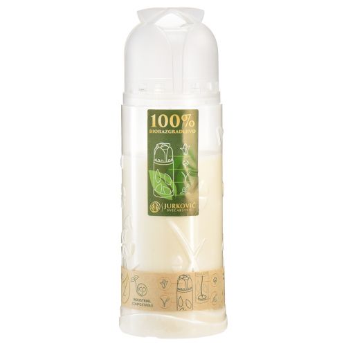Floristik24 Bougie funéraire blanche brûleur hebdomadaire ICP compostable H24cm