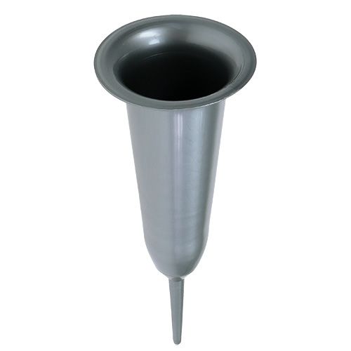 Floristik24 Vase funéraire argent 28,5cm