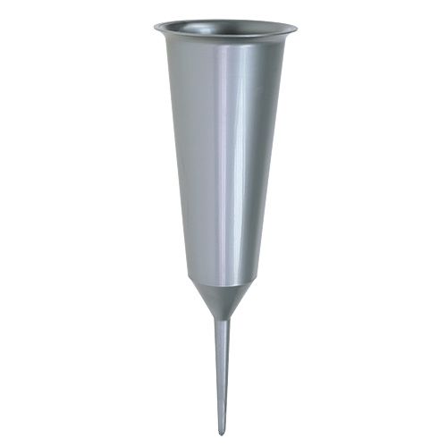 Vase funéraire argent 33cm