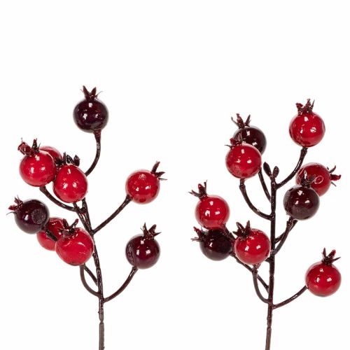 Branche de grenadier artificielle à tiges ramifiées, idéale pour la décoration de vases, 19 cm, lot de 4. acheter | Floristik24.be