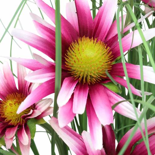 Floristik24 Herbe à échinacée artificielle en pot rose 63 cm