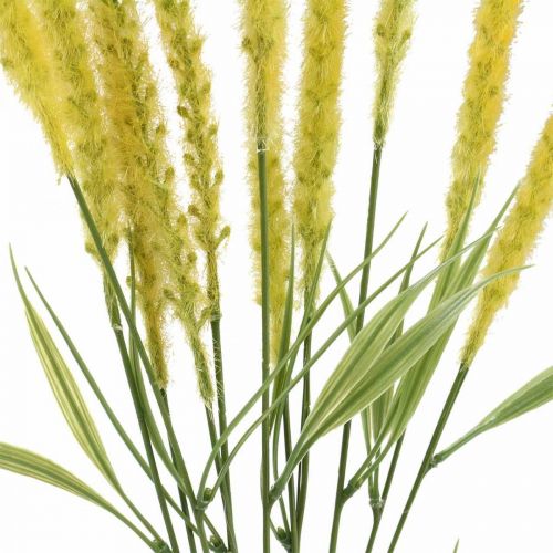 Floristik24 Herbes artificielles fleurs artificielles sétaire jaune 62cm 4pcs