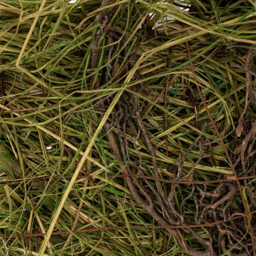 Article Panier décoratif en fibres naturelles tressées, idéal pour Pâques ou comme cadeau, 29 cm.