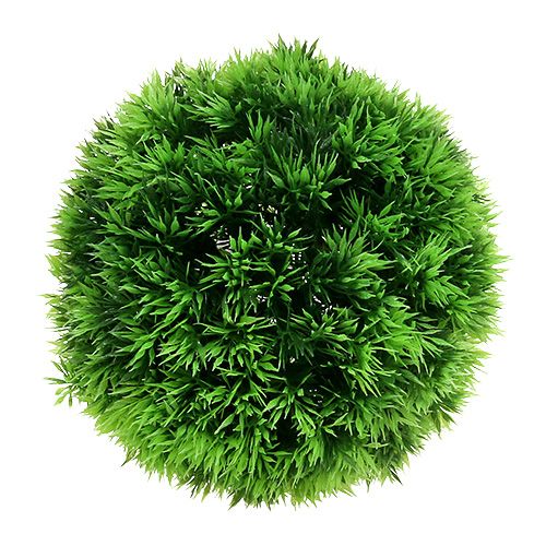 Floristik24 Boule d&#39;herbe boule décorative plantes artificielles vertes ronde Ø18cm 1pc