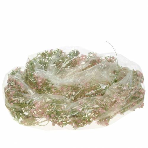 Floristik24 Guirlande de gypsophile Rose 180cm