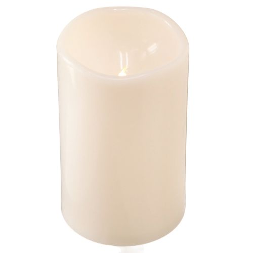 Floristik24 Grande bougie LED avec minuterie Pour extérieur blanc chaud Ø12,5cm H20cm 2pcs