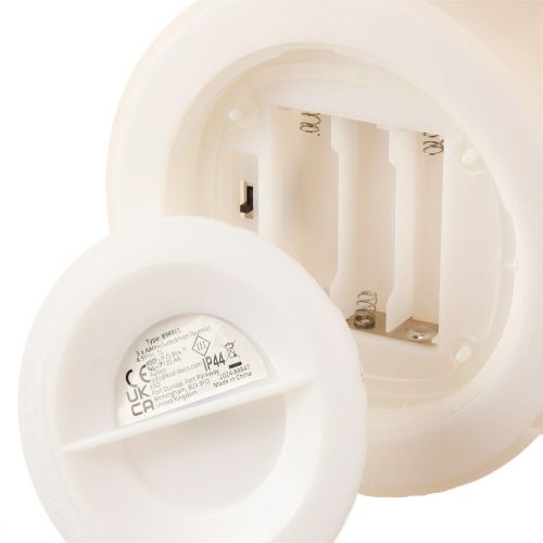 Article Grande bougie LED avec minuterie Pour extérieur blanc chaud Ø12,5cm H20cm 2pcs