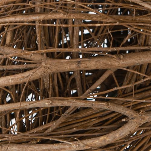 Article Grande couronne décorative en orme naturel, couronne en branches Ø50cm