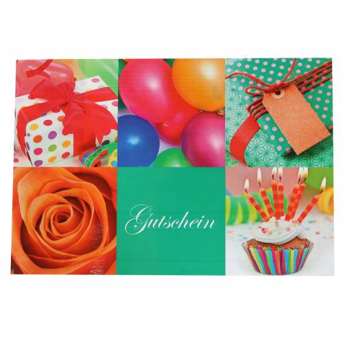 Coupon anniversaire avec enveloppe 5e