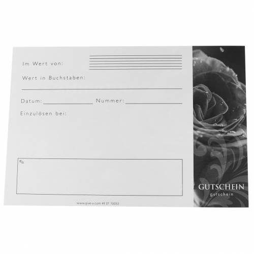 Floristik24 Coupon Rose avec enveloppe 5pcs