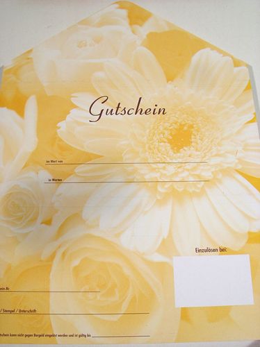 Floristik24 Bons d'achat motif gerbera &amp; roses (25 pièces)