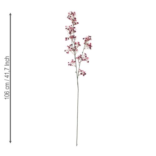Article Gypsophile artificielle gypsophile bordeaux 106 cm 2 pièces