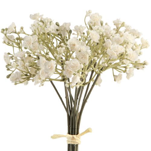 Gypsophile artificielle gypsophile en bouquet blanc 23 cm 12 pièces