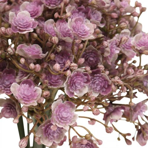 Floristik24 Gypsophile artificielle violette décoration d'automne 29,5cm 18pcs