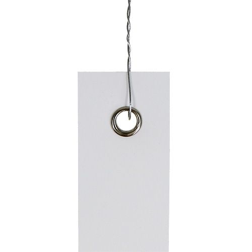 Article Étiquettes à suspendre blanches 20mm x 140mm 250pcs