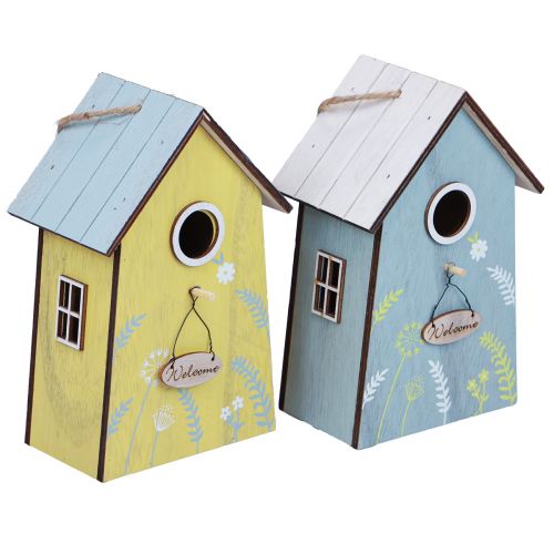 Article Décoration suspendue décoration de printemps décoration de nichoir bois 19,5 cm 2pcs