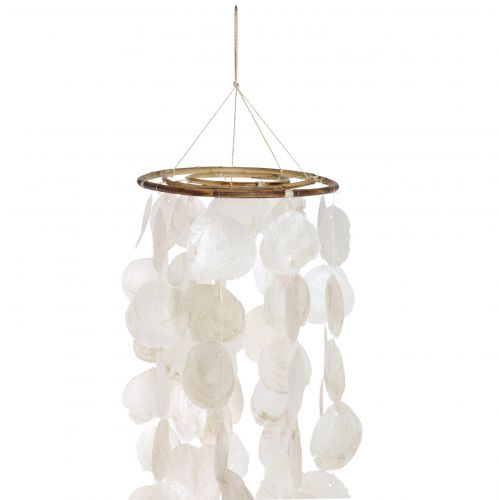 Floristik24 Décoration à suspendre coquillages Capiz décoration carillon à vent Ø29cm 185cm