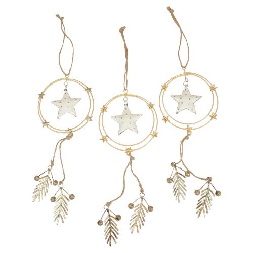 Décoration à suspendre Décorations de sapin de Noël étoile H38cm 3pcs