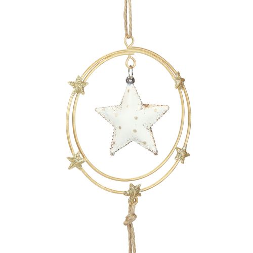 Article Décoration à suspendre Décorations de sapin de Noël étoile H38cm 3 pcs