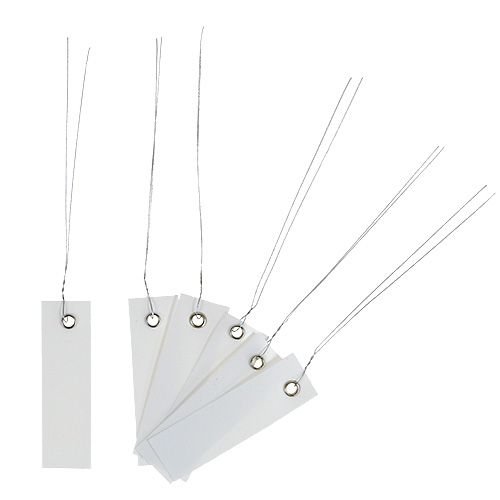 Article Etiquettes à suspendre blanches 18mm x 60mm 250 pcs