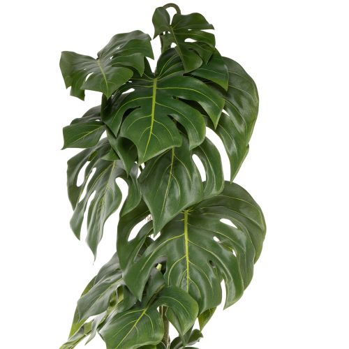 Monstera artificielle à grand feuillage pour une touche d'élégance dans votre salon (120 cm).