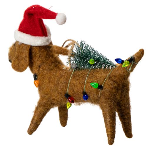 Ornement décoratif en forme de teckel pour sapin de Noël, 16 cm, lot de 2 | Floristik24.be