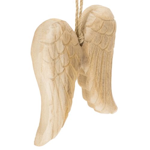 Pendentif aile d'ange en bois pour décoration suspendue 12 cm acheter | Floristik24.be