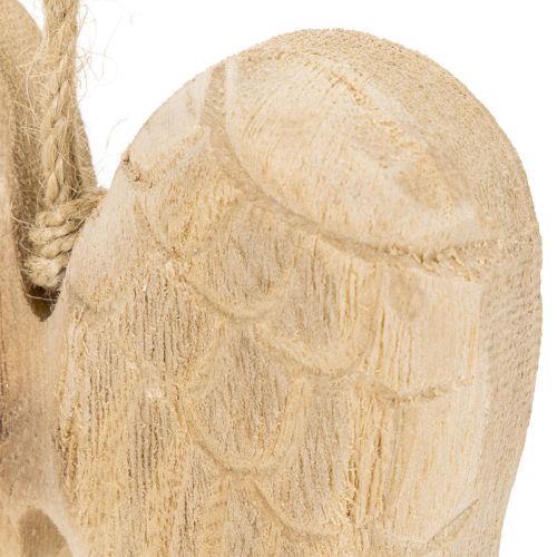 Pendentif aile d'ange en bois pour décoration suspendue 12 cm | Floristik24.be