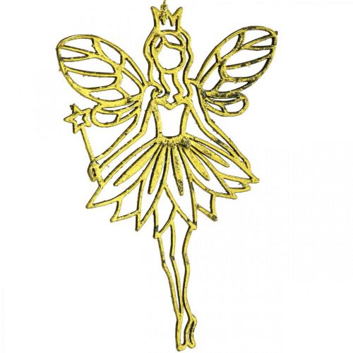 Floristik24 Décoration de sapin de Noël pendentif fée elfe doré H15cm 16 pcs
