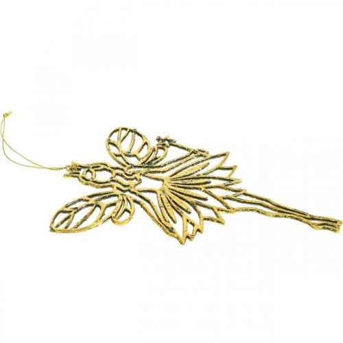 Floristik24 Décoration de sapin de Noël pendentif fée elfe doré H15cm 16 pcs