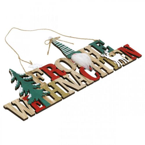 Article Lettrage en bois Joyeux Noël décoration de porte Noël