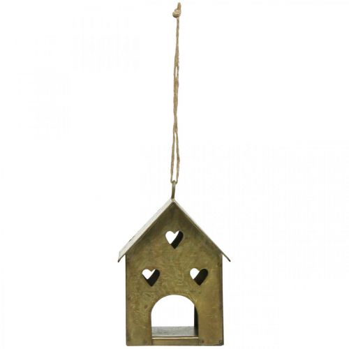 Article Cintre de Noël maison en métal vintage doré H9,5cm 3pcs