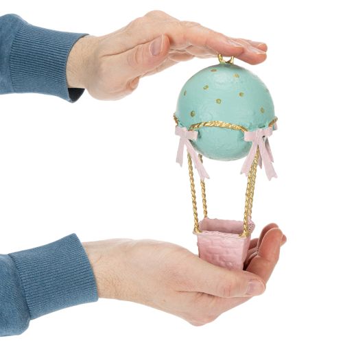Article Décoration de ballon, montgolfière comme idée cadeau originale ou élément décoratif pour la maison, 19 cm
