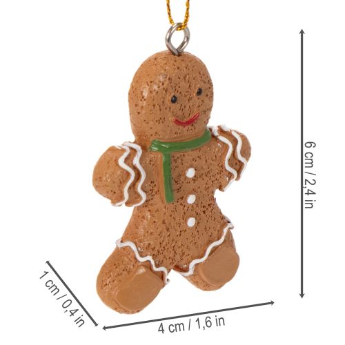 Ornements décoratifs en pain d'épice pour sapin de Noël, 6 cm, lot de 12 | Floristik24.be