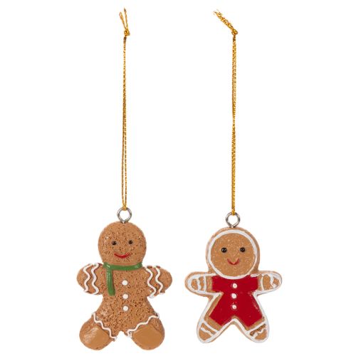 Ornements décoratifs en pain d'épice pour sapin de Noël, 6 cm, lot de 12 | Floristik24.be