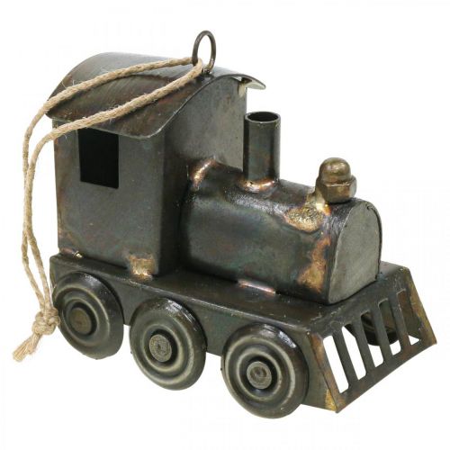Article Décorations de sapin de Noël Locomotive Noël métal H7.5cm