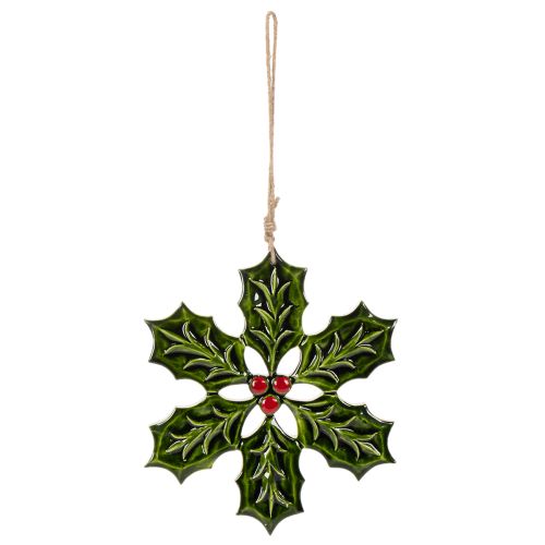 Ornement de houx, décoration de Noël à suspendre, 26 cm | Floristik24.be