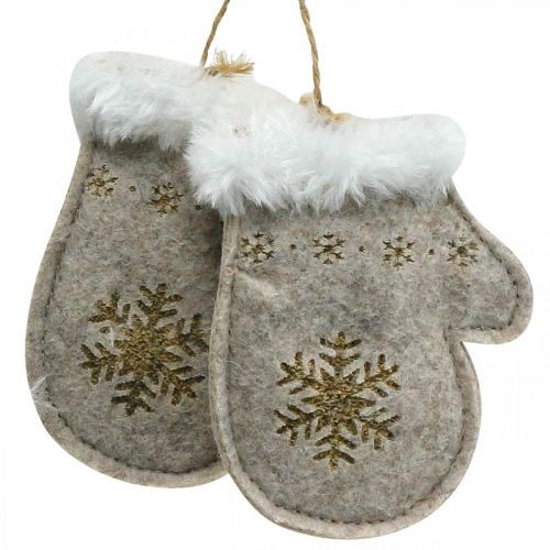 Floristik24 Remorque de Noël feutre motifs d&#39;hiver 7×12cm 6pcs