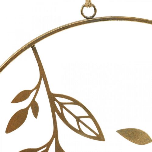 Article Décoration murale décoration métal pour branches suspendues or Ø38cm