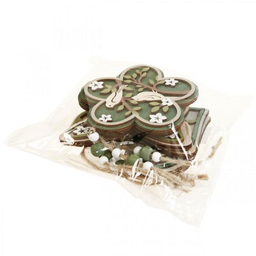 Floristik24 Décoration à suspendre en bois déco cintre oiseaux décoration de fenêtre 10cm 6pcs