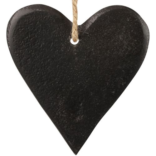Floristik24 Décoration à suspendre coeur en ardoise coeurs décoratifs noir 7cm 6pcs