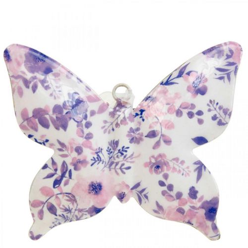 Déco papillons métal déco cintre violet 12×10cm 3pcs