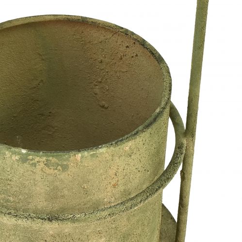 Article Pot de fleurs suspendu pot de fleurs à suspendre vert vintage Ø10,5cm