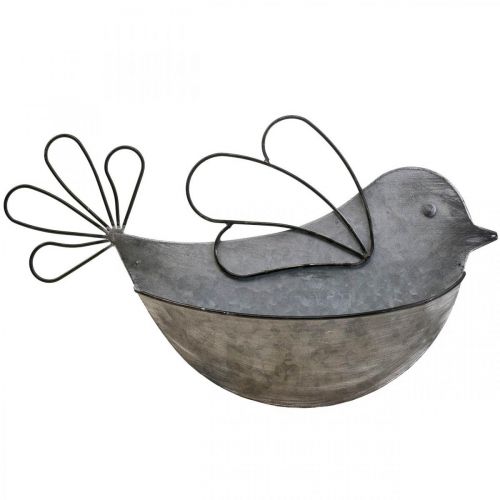 Floristik24 Pot à suspendre métal oiseau mur pot de fleurs à suspendre 34×22cm