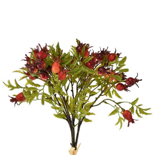 Floristik24 Décoration de cynorhodon rouge branches de cynorhodon artificielles 48 cm 3 pièces