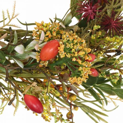 Floristik24 Déco couronne églantier artificielle couronne d'automne fleurs artificielles Ø25cm