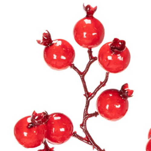 Branche d'églantier artificiel avec baies brillantes, 62 cm | Floristik24.be